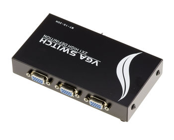 VGA Splitter / 2-Port Video Switch - METAL CASE