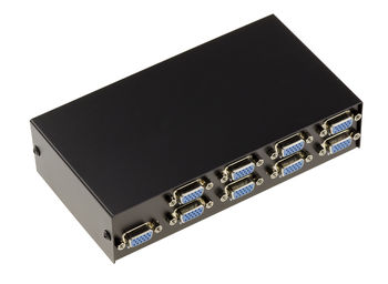Boitier de partage VGA / Switch Video 8 + 1 ports - BOITIER METAL - 8 entrées vers 1 sortie ou 1 entrée vers 8 sorties