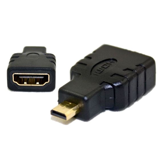 Adaptateur HDMI Femelle (= HDMI "Type A") vers Micro HDMI Mâle (= HDMI "Type D")