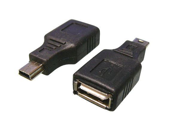 USB A Female to Mini USB Male Adapter