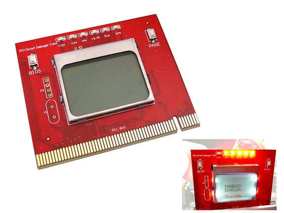 Testeur carte mère PCI & ISA, diagnostic LCD à 4 chifes, débogage PC, analyseur carte postale Testeur carte mère PCI & ISA, diagnostic LCD à 4 chifes, débogage PC, analyseur carte postale