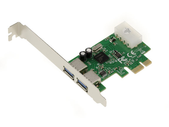 PCI EXPRESS (PCI-E) to USB 3.0 controller card - 2 SUPERSPEED USB3.0 ...
