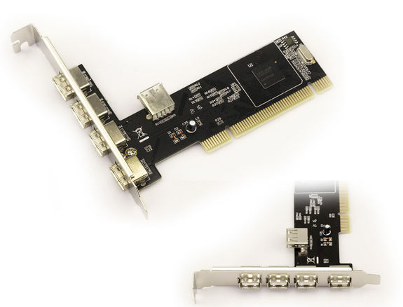5-port USB 2.0 PCI card - WITH CHIPSET NEC D720101GJ (JAPAN)
