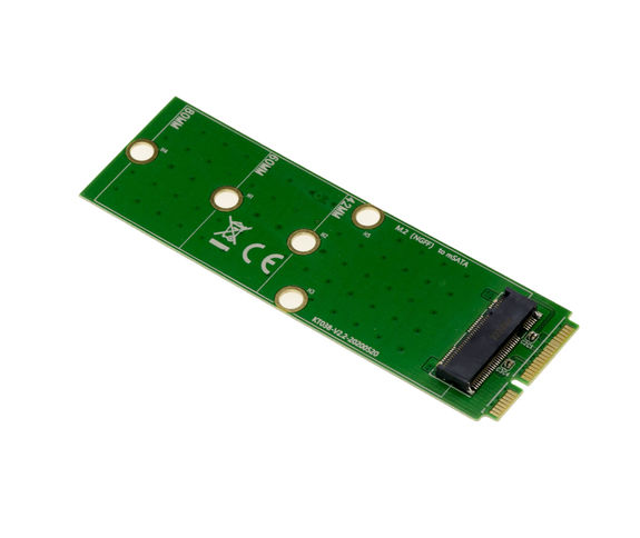 M2 NGFF to mSATA adapter for mounting an M2 SATA SSD on an mSATA port