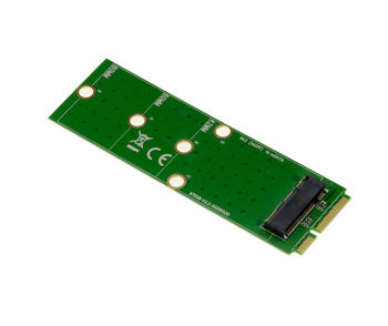 M2 NGFF to mSATA adapter for mounting an M2 SATA SSD on an mSATA port