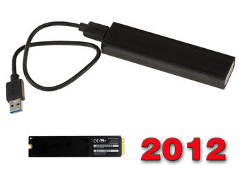 Aluminium USB 3.0 Case For MACBOOK SSD ANNEE 2012 SSD 8+18 PIN ANNEE 2012 SSD 8+18 PIN