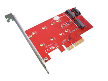2-port PCIe card for SSDs: M2 B Key SATA slot