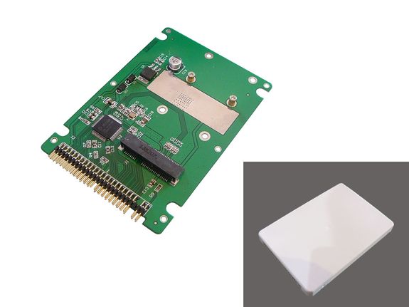 mSATA to IDE 44 (IDE adapter box For mini PCIe mSATA SSDs For mini PCIe mSATA SSDs