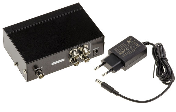 SPLITTER BNC 4 PORTS - Duplicates the video stream from a BNC source to 4 simultaneous outputs