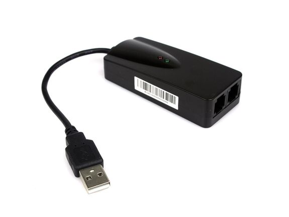 Usb Modem Rj11 56K Fax Modem USB port 2 RJ11 jacks CONEXANT