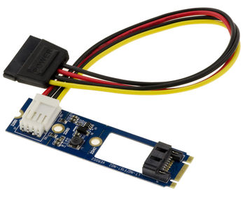 M.2 card. - 1 SATA port With power cord With power cord