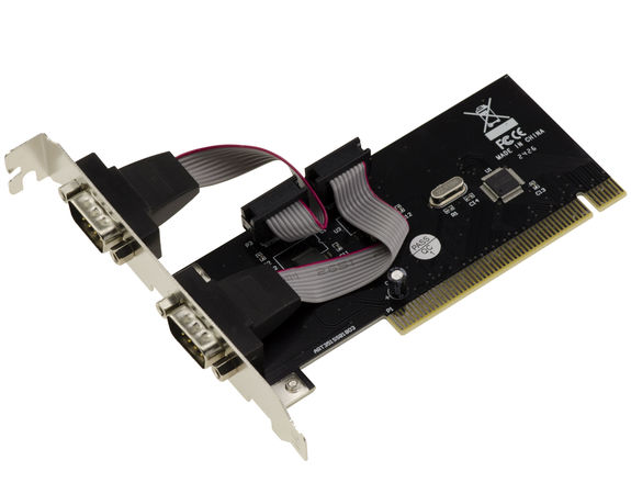 Carte contrôleur PCI Express 2 ports série RS232 DB9 PCI-E 1.0 x 1 on Carte contrôleur PCI Express 2 ports série RS232 DB9 PCI-E 1.0 x 1 on