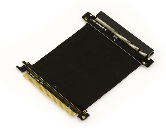 Riser PCIe 1 prt PCI E 16x SEMI RIGIDE Nappe Blindée 140mm