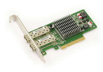 2-Port 10 Gigabit Ethernet controller card on PCIe 8X slot - SFP+ interface - CHIPSET 82599ES