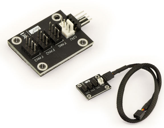 Connectique Ventilateurs - 4-WAY SPLITTER With Cord. CPU FAN compatible with cord. CPU FAN compatible