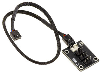 Lüfteranschlüsse 4-WEGE-SPLITTER mit Kabel. Kompatibel mit CPU-Lüfter