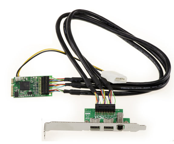 Carte Contr leur FIREWIRE 400 ET 800 IEEE1394 A b Sur Port MPCIe carte-contr-leur-firewire-400-et-800-ieee1394-a-b-sur-port-mpcie