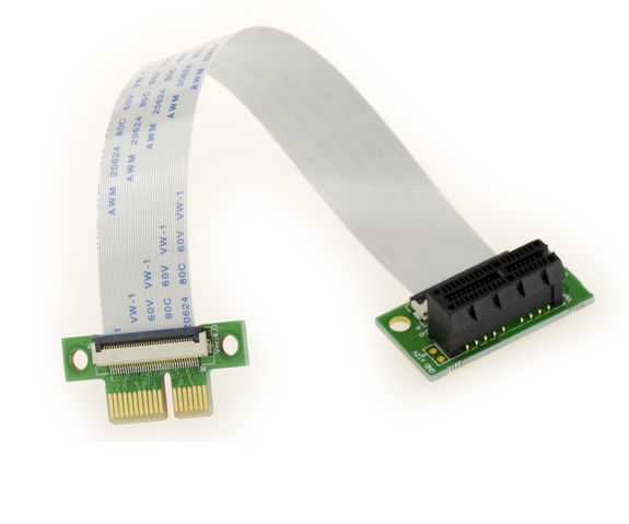 Riser PCI Express 1 port PCIe 1x - FLEXIBLE With FPC 15cm and 25cm mats With FPC 15cm and 25cm mats