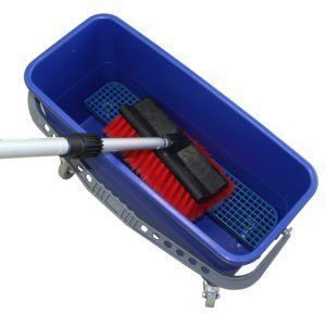 SEAU DE LAVAGE AVEC GRILLE ET ROULETTE PROFESSIONEL