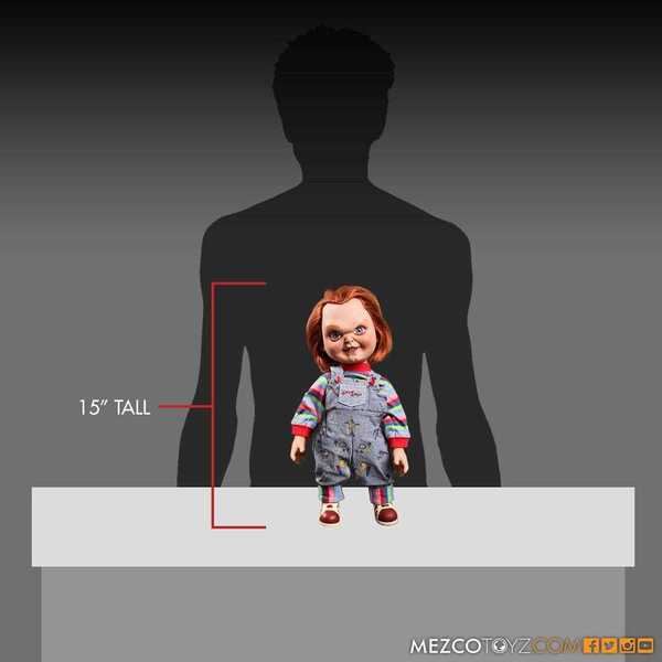 Chucky Jeu d´enfant poupée sonore Sneering Chucky 38cm Mezco
