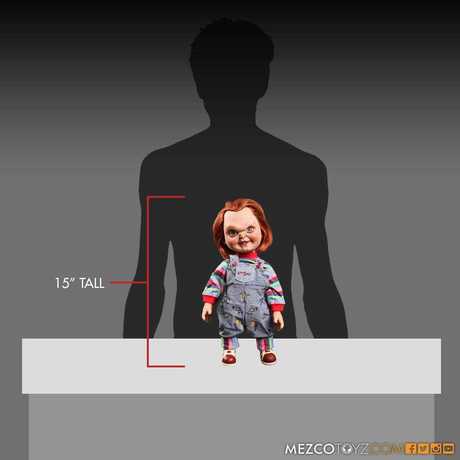 Chucky Jeu d´enfant poupée sonore Sneering Chucky 38cm Mezco