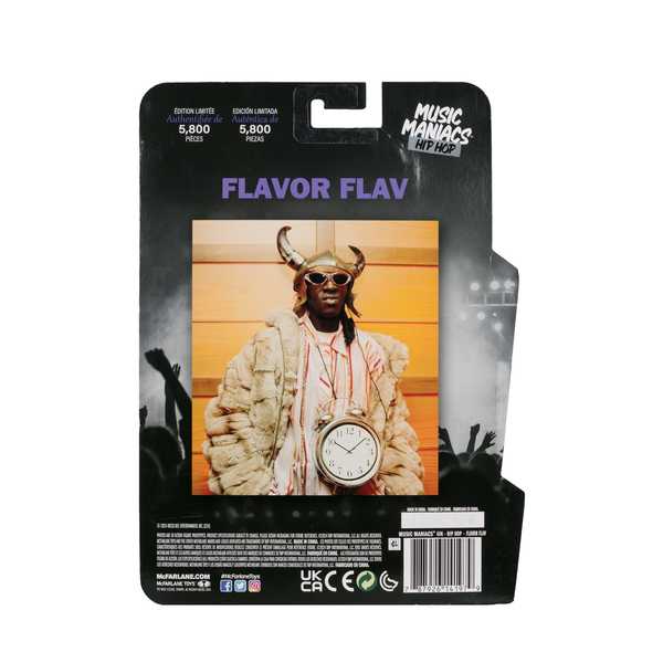 Music Maniacs Hip Hop figurine Flavor Flav  McFarlane Toys