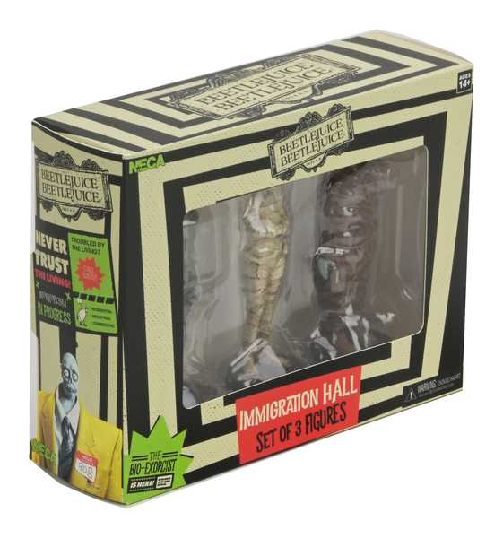 Beetlejuice Beetlejuice pack 3 figurines Immigration Hall   Neca