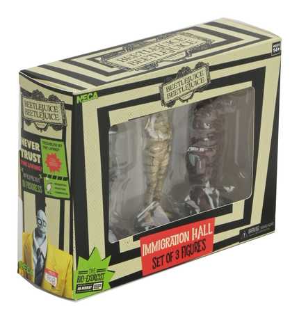 Beetlejuice Beetlejuice pack 3 figurines Immigration Hall   Neca