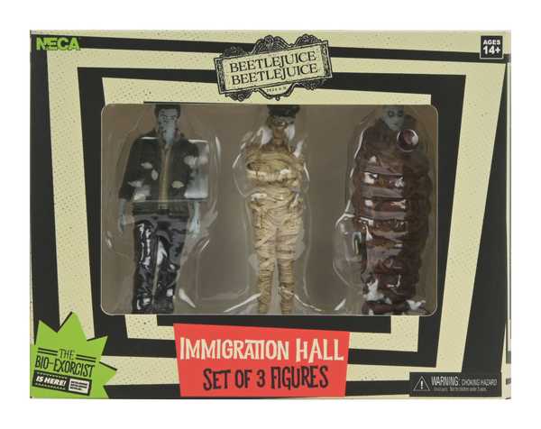 Beetlejuice Beetlejuice pack 3 figurines Immigration Hall   Neca
