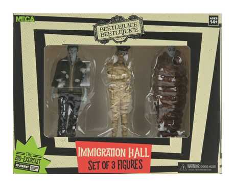 Beetlejuice Beetlejuice pack 3 figurines Immigration Hall   Neca