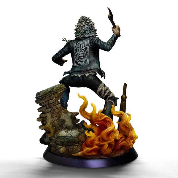 Iron Maiden statuette 1/10 Art Scale Eddie 50th Year Anniversary Iron Studios