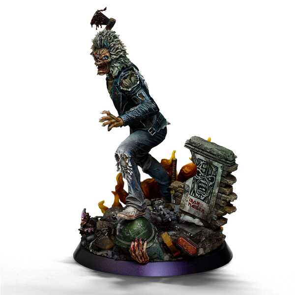 Iron Maiden statuette 1/10 Art Scale Eddie 50th Year Anniversary Iron Studios