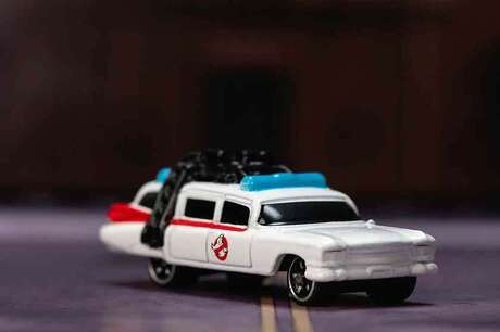 SOS Fantômes - Ghostbusters Ecto-1 Stay Puft diorama Nano Scene JADA