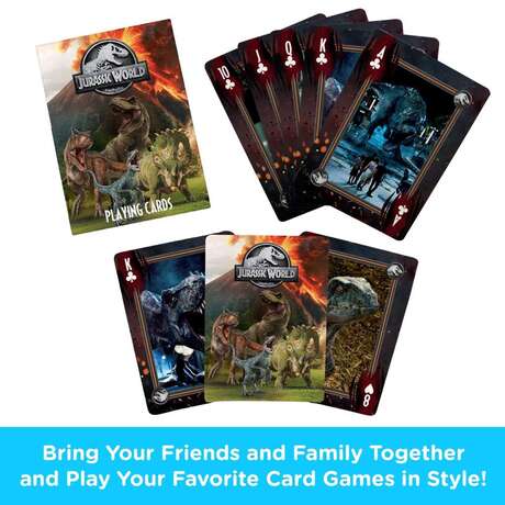 Jurassic world  playing cards jeu de cartes AQUARIUS