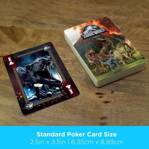 Jurassic world  playing cards jeu de cartes AQUARIUS