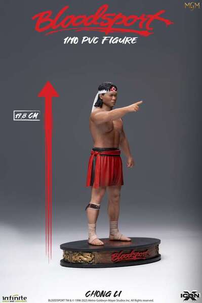 JCVD Bloodsport Chong Li 1/10 pvc figure Icon X Infinite Statue