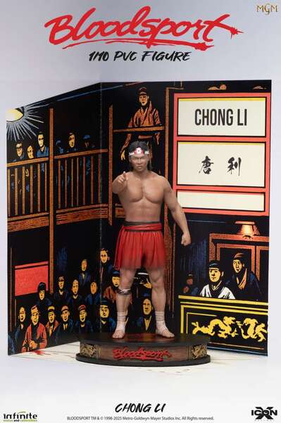 JCVD Bloodsport Chong Li 1/10 pvc figure Icon X Infinite Statue