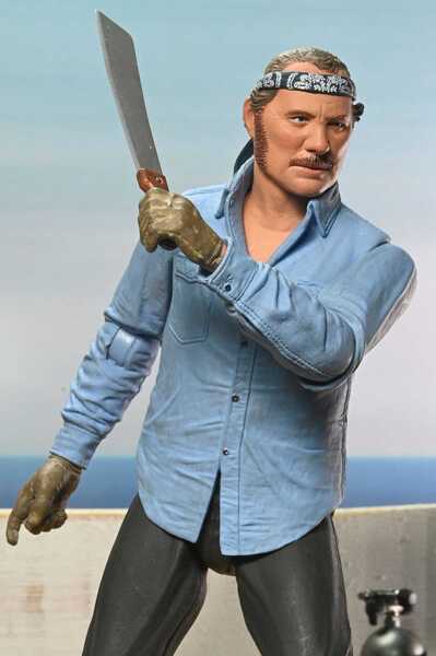 JAWS Les Dents de la mer figurine Ultimate Sam Quint 50th Anniversary Figure NECA