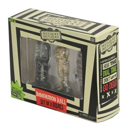 Beetlejuice Beetlejuice pack 3 figurines Immigration Hall   Neca