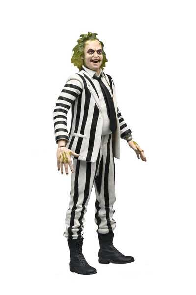 Beetlejuice 1988 figurine Beetlejuice Black and White Striped Suit  Neca