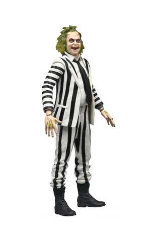 Beetlejuice 1988 figurine Beetlejuice Black and White Striped Suit  Neca