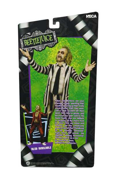 Beetlejuice 1988 figurine Beetlejuice Black and White Striped Suit  Neca