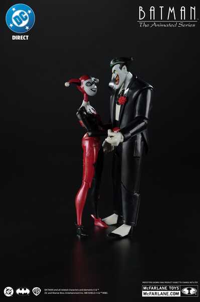 Batman: The Animated Series DC Direct figurines Harley Quinn & The Joker (Mad Love) Gold Label McFarlane Toys
