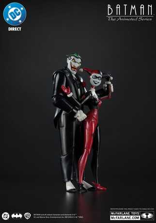 Batman: The Animated Series DC Direct figurines Harley Quinn & The Joker (Mad Love) Gold Label McFarlane Toys
