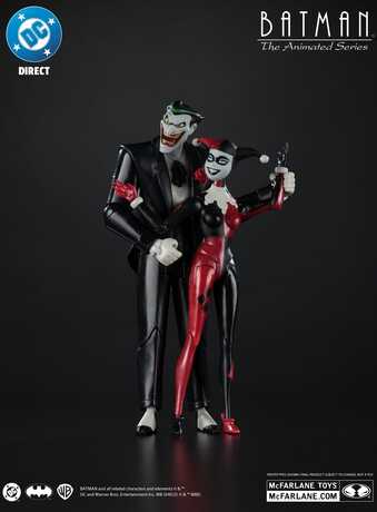 Batman: The Animated Series DC Direct figurines Harley Quinn & The Joker (Mad Love) Gold Label McFarlane Toys