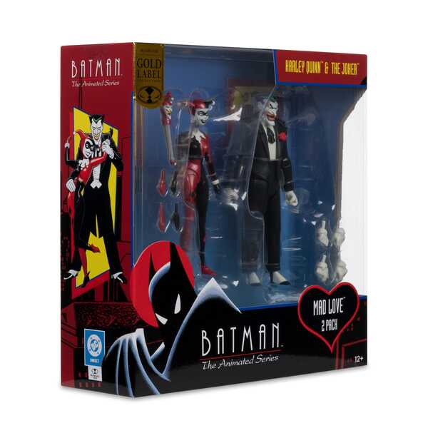 Batman: The Animated Series DC Direct figurines Harley Quinn & The Joker (Mad Love) Gold Label McFarlane Toys