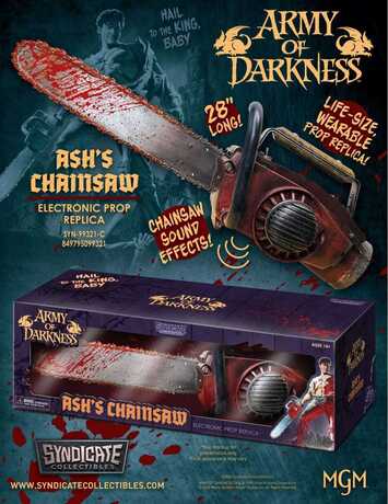 Evil Dead : Army of Darkness Réplique Prop Ash's Chainsaw 71 cm Syndicate Collectibles