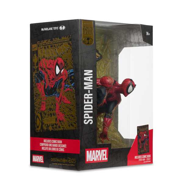 Marvel Collection statuette PVC 1/6 Spider-Man (Spider-Man # 1) (Gold Edition) Gold Label McFarlane Toys