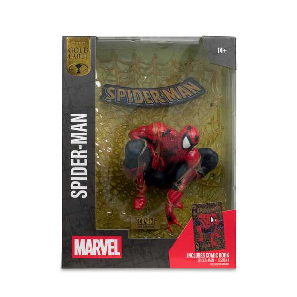 Marvel Collection statuette PVC 1/6 Spider-Man (Spider-Man # 1) (Gold Edition) Gold Label McFarlane Toys