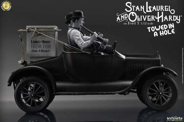 Laurel & hardy towed in a hole ford t 1/12 scale Infinite Statue